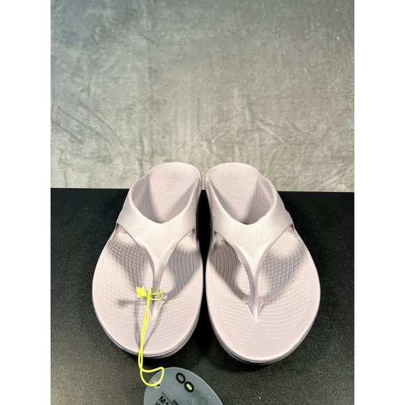 Oofos Oorignal Sandal Thong Flip Flop Men's 12 Mauve Snadals NEW - Picture 2 of 8